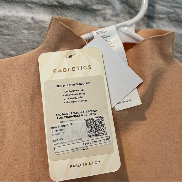 NEW! Fabletics Brin SculptKnit Bodysuit Compression Sunrise - Size M & L NWT - Picture 12 of 14